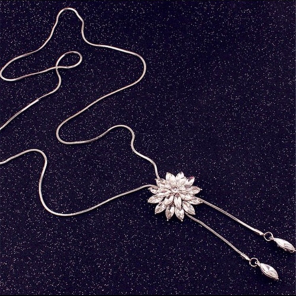 Crystal Lariat Necklace